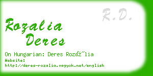 rozalia deres business card